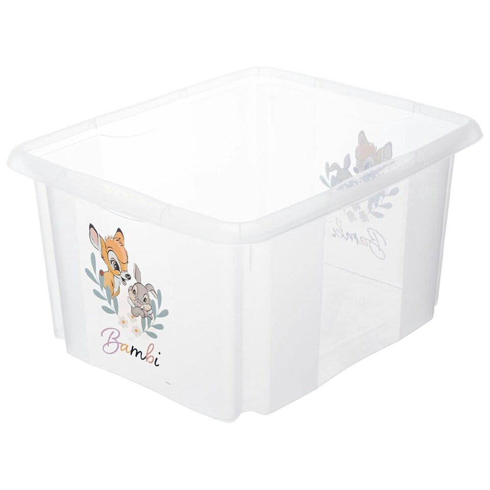 image 1 of Keeeper Bambi Turn Around Stackable Box with Lid 24 Litre Transparent