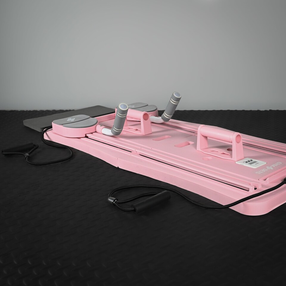 image 1 of GymSets Home Reformer Pilates Machine(Black)