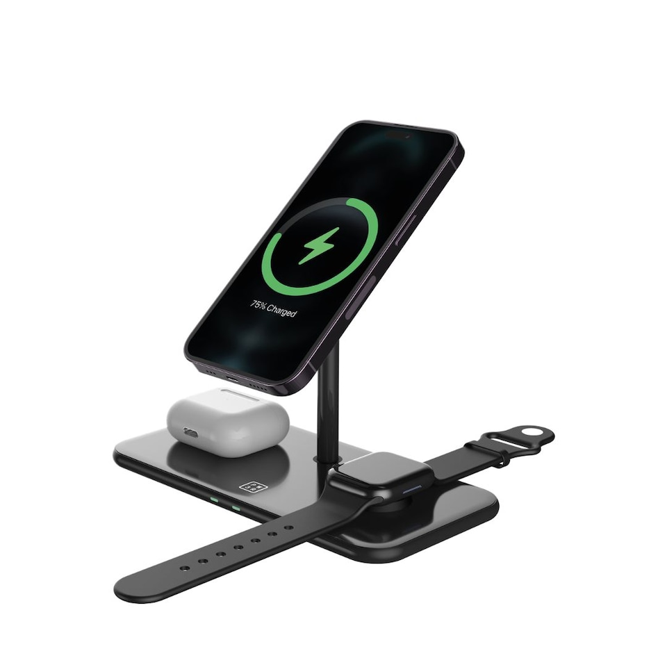 image 1 of PW3R Wireless 3in1 Desktop Charger