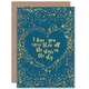 image 1 of Quote Love You Star Sky Romance Cute Message Anniversary Valentines Day Card