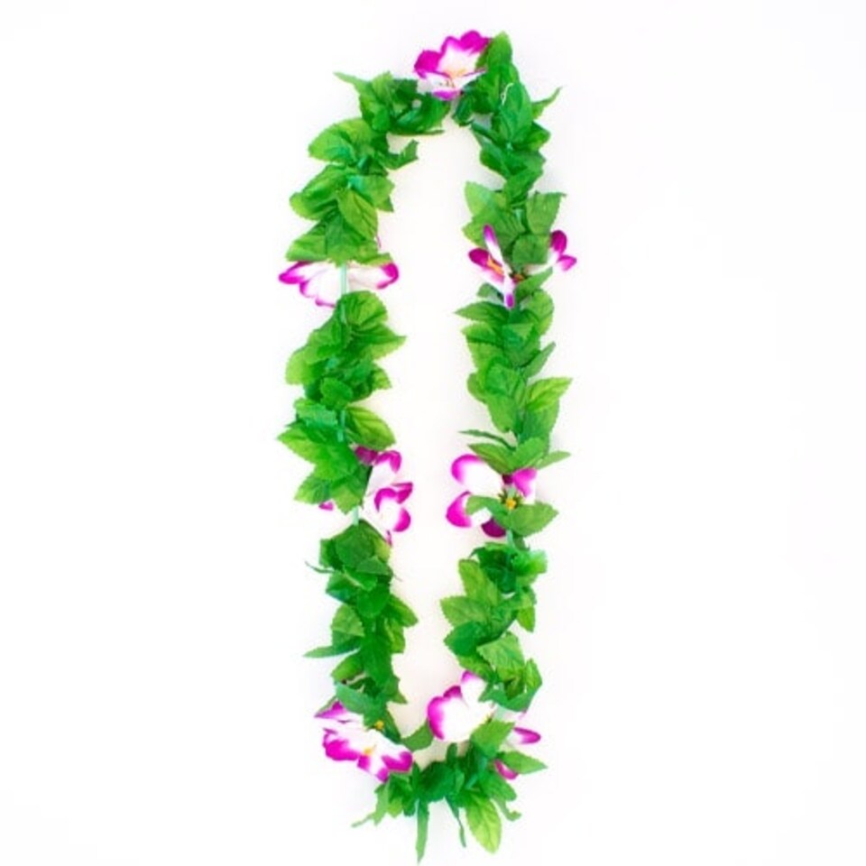 image 1 of Assorted Lulani Hawaiian Fabric Flower Lei