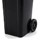 image 3 of 240L Black Wheelie Bin for Household Outdoor Garden Waste with Rubber Wheels