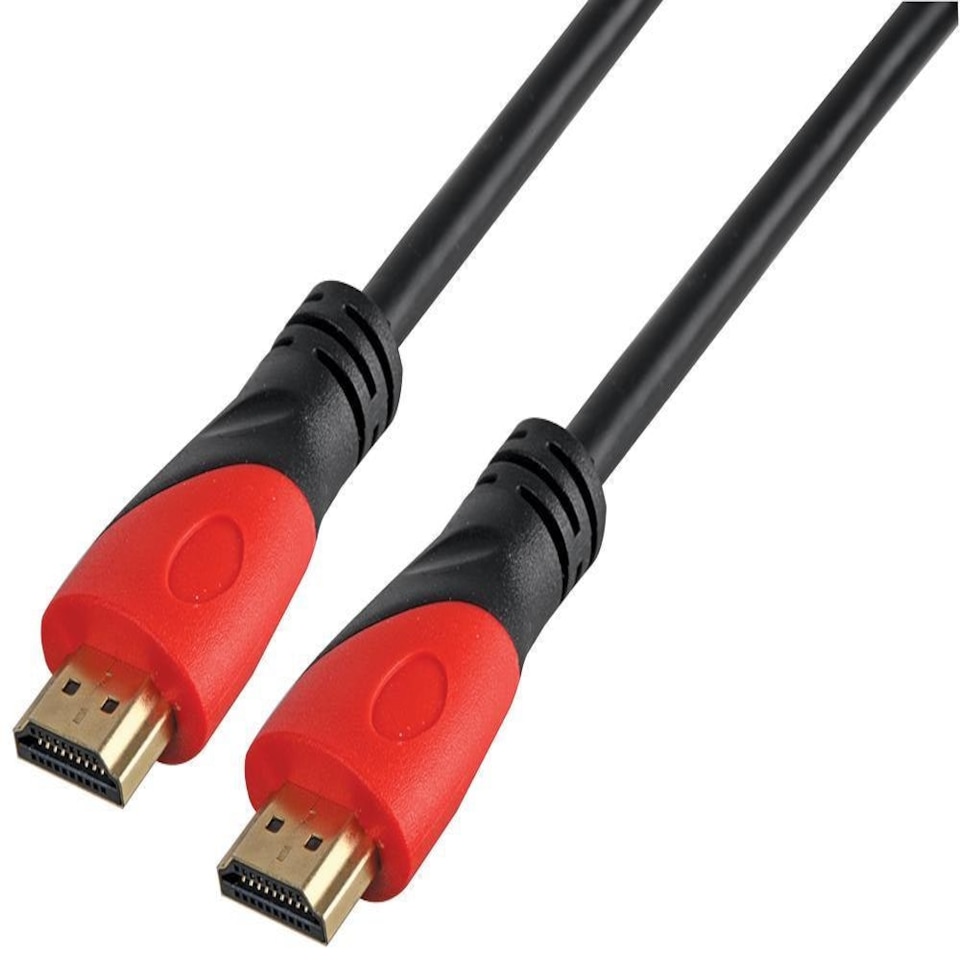 LMS DATA Premium High Speed HDMI Lead Male to Male 24K Gold Connectors 1.8m Blk