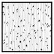 image 2 of Sketchy leaves scattered on hand drawn lines on white background (Picture Frame) Brown | Oak | M