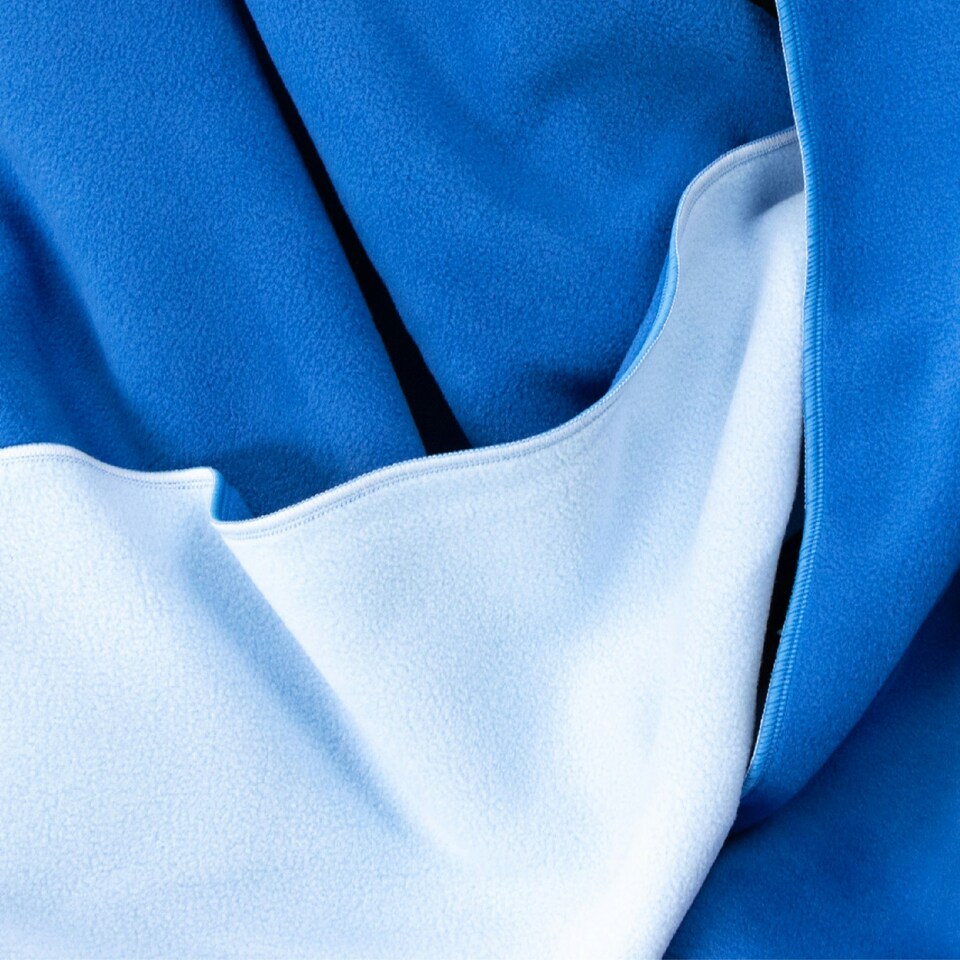 image 1 of Myga Blue Fleece Yoga Blanket