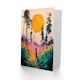 image 2 of Sunrise Joy Abstract Forest Landscape Painting Birthday Greeting Card