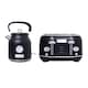image 1 of Charles Bentley 1.7L Kettle & 4 Slice Toaster Set in Matt Black and Silver