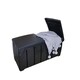 image 2 of Black 115cm x 55cm x 60cm Butterfly Opening Top 300 Litre Large Garden Storage Box Weatherproof with Padlock Hole Black