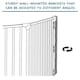 image 6 of Safetots Premium Multi Panel Room Divider, up to 298cm Wide, Grey, 70cm Tall, Flexible Barrier with Door for Baby and Toddler | Grey