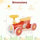 image 2 of COSTWAY Ride on Push Car Ride on Toy Orange