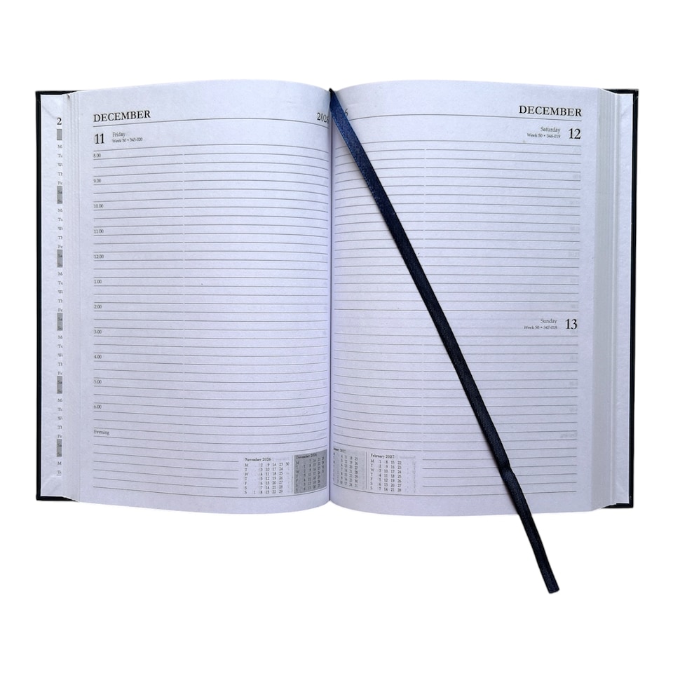 image 1 of Janrax 2026-2027 A5 Day Per Page Blue Academic Diary
