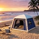 image 8 of Outsunny Inflatable Camping Tent, 2 Man Tent, Dark Blue | Blue | Dark blue | 210 x 210 x 160 cm