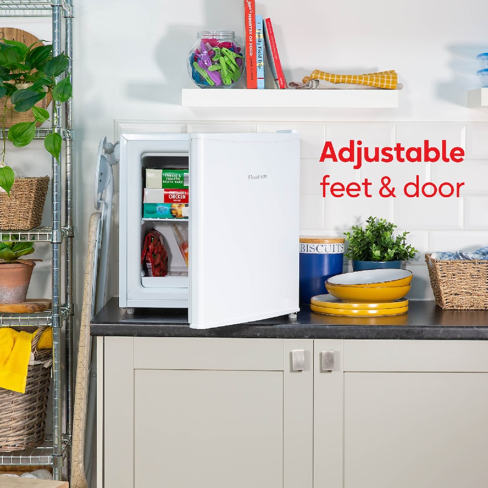 image 1 of Russell Hobbs RHTTFZ0E1W Mini Freezer White 31L Table Top Adjustable Thermostat