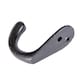image 3 of Hammer & Tongs Single Robe Hook - W20mm x H45mm - Black