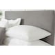 image 1 of Belledorm Faux Suede Plain Headboard Cover - Charcoal - 90cm x 150cm