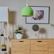image 2 of ValueLights Mini Arco Green Dome Ceiling Pendant Shade | Green