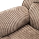 image 4 of Postana 2 Seater Electric High Back Jumbo Cord Fabric Recliner Sofa (Brown)