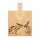 image 4 of The Just Slate Company Kissing Hares Medium Oak Serving Paddle