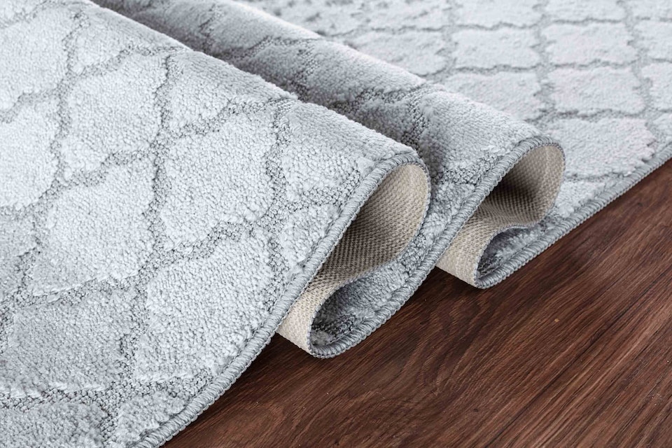 image 1 of Ivy Washable Trellis Design Anti Slip Doormats - Runners