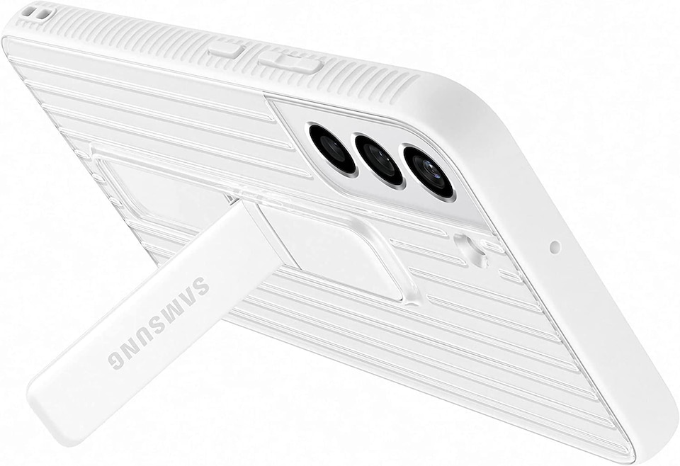 image 1 of Samsung Galaxy S22 Plus Protective Standing Cover White/Green - EF-RS906CWEGEW