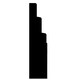 image 2 of PACK OF 10 - Chamfered Stepped White Primed MDF Architrave - 18mm x 94mm x 2200mm
