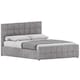 image 9 of Vida Designs Valentina 5ft King Size Ottoman Bed Storage Fabric Upholstered, Crushed Velvet Silver, 150 x 200cm