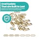 image 6 of 25mm Oval Shaped Brass Eyelet& Washer Metal Grommet Kit for DIY- 50pcs