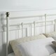 image 3 of Bayford Traditional Vintage Style White Metal Bed Frame (Double) | White | White | Double
