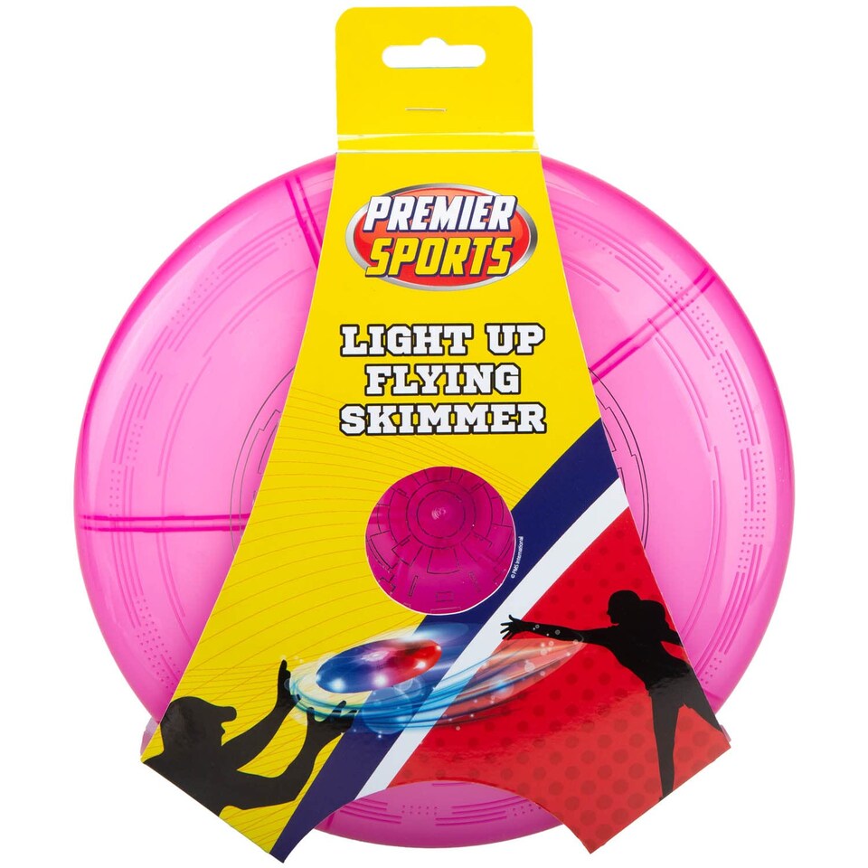 image 1 of VFM e-Store Light Up Flying Skimmer Frisbee - 22 cm, Batteries Included