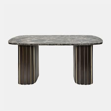 OHS Madison Ribbed Long Coffee Table Living Room Office