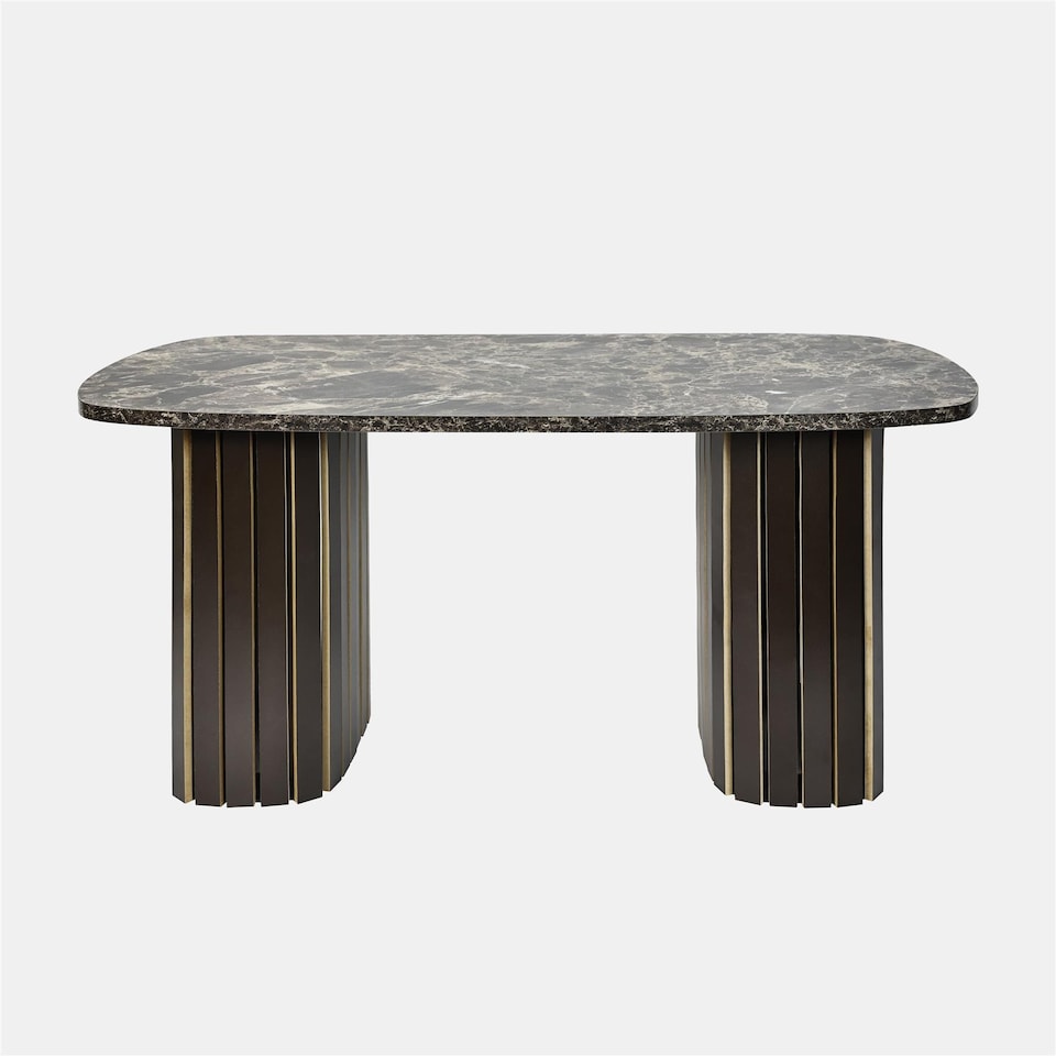 image 1 of OHS Madison Ribbed Long Coffee Table Living Room Office