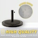 image 4 of Marco Paul  Heavy Duty Garden Parasol Umbrella Base Black