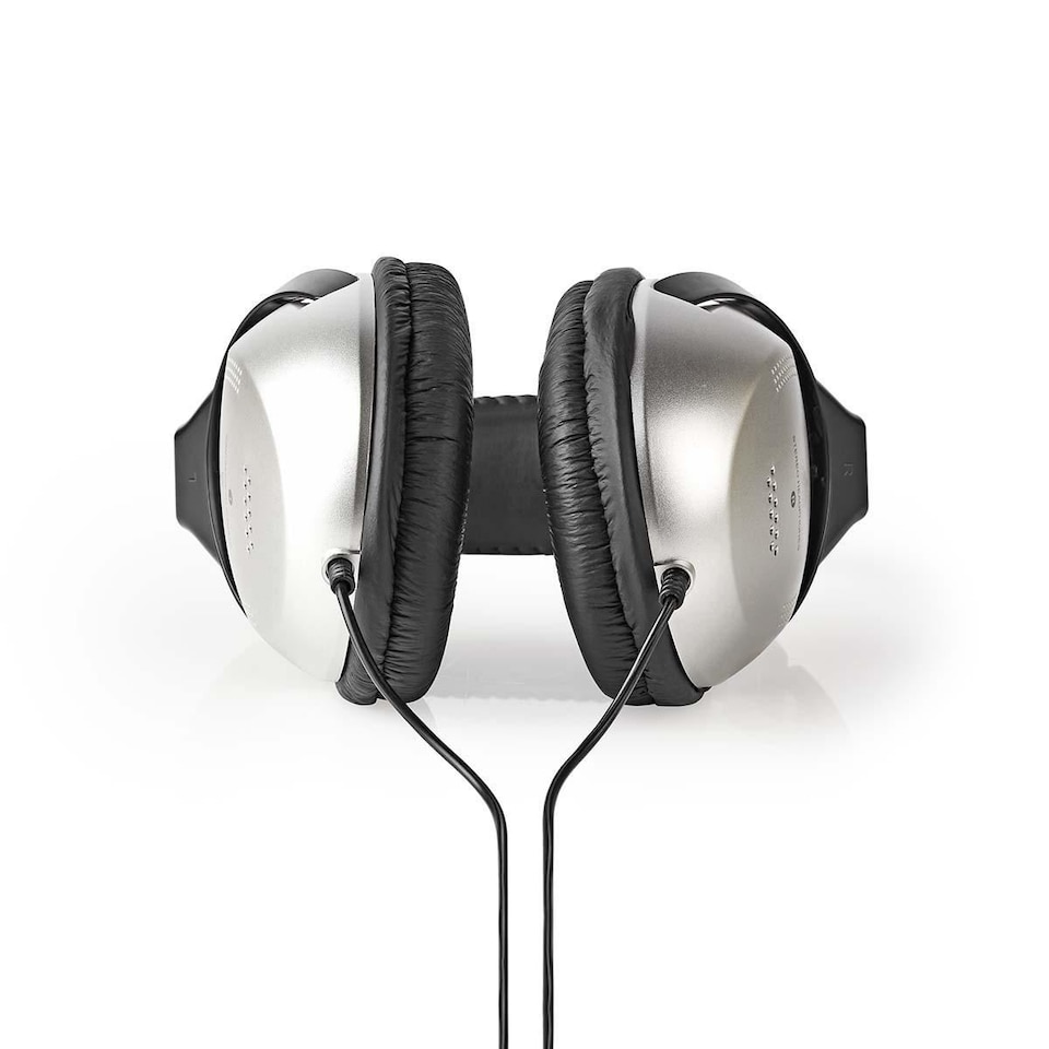 image 1 of Nedis On-Ear 2.7m Wired Headphones TV / HiFi Design with Adjustable Headband, Ergonomic Soft Ear Cups, Gold-Plated 6.35mm & 3.5mm Connections