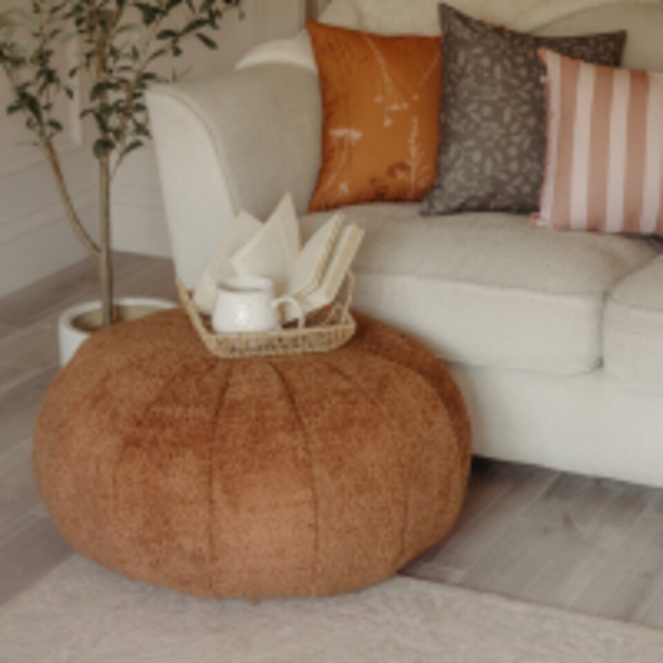 image 1 of rucomfy Indoor Snug Pouffe - Comfortable Bean Bag Footstool