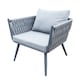 image 10 of Groundlevel 4 Piece Woven Grey Furniture Set