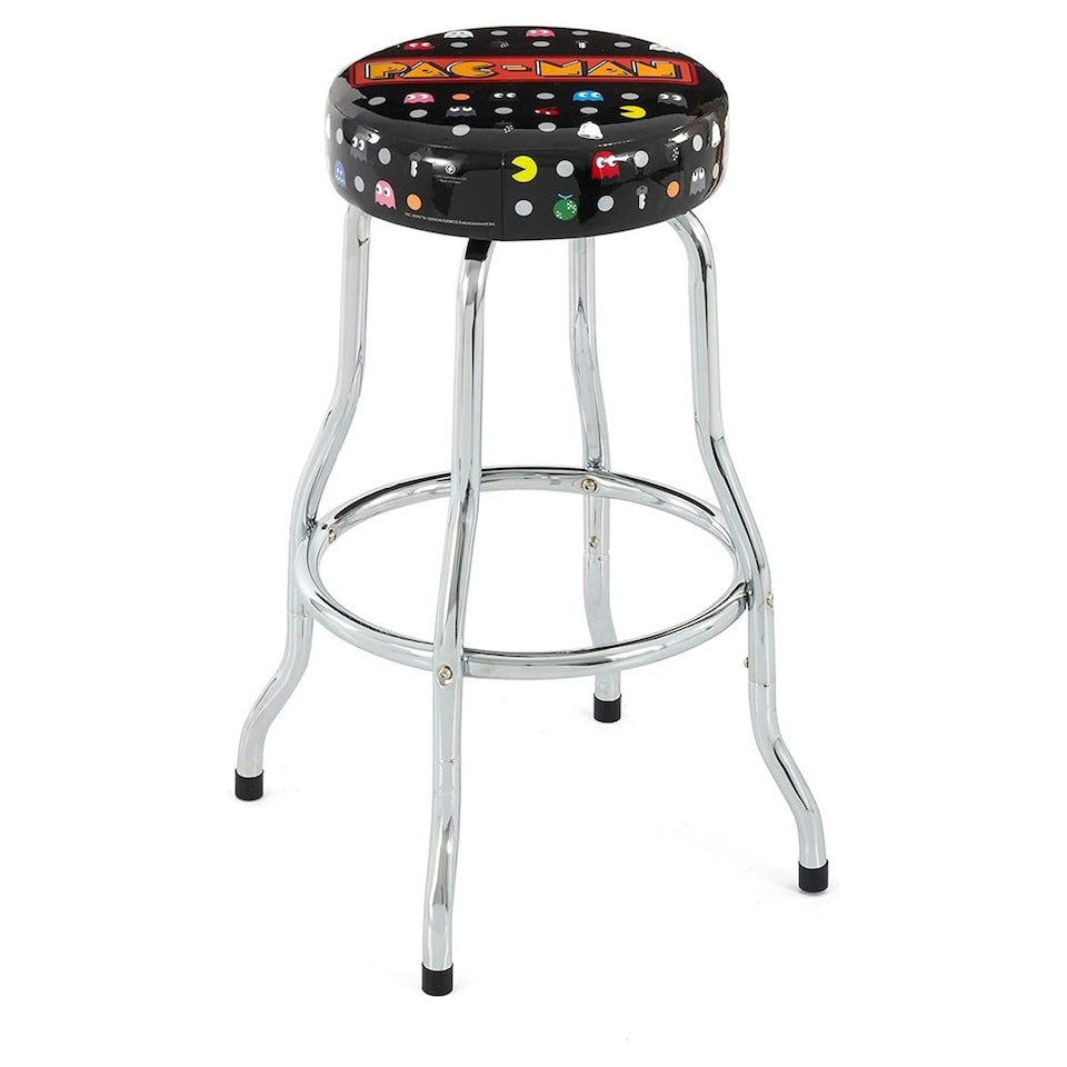 image 1 of Arcade1Up Pac-Man Retro Adjustable Arcade Stool Multi | Multi