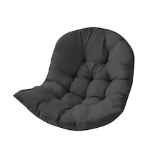 Living and Home Thick Hanging Egg Swing Chair Cushion - Black | Black