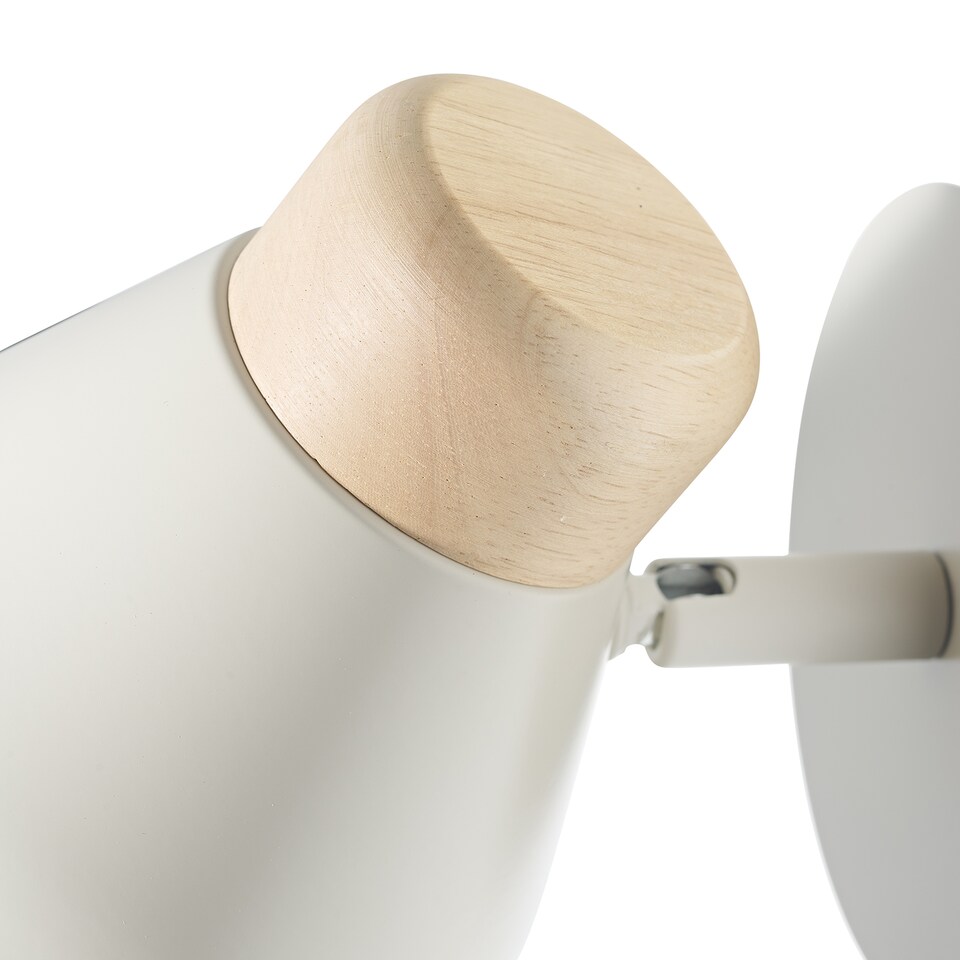 image 1 of Contemporary Scandinavian Designed Wall Light Fitting in Pastel Muted Dove Grey | Grey