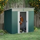 image 2 of Outsunny 6.5x4FT Garden Shed Lockable Metal Tool Shed Green