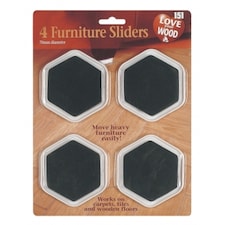 4 Furniture Sliders - 70mm Diameter