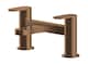 image 1 of Current Round Bath Filler Tap, Dual Lever Handles - Brushed Bronze | Brown | Brushed Bronze | 1