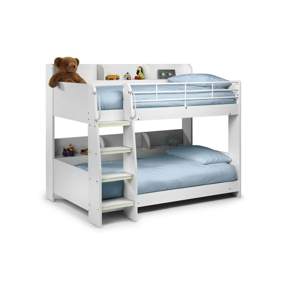 image 1 of Premium Modern White Bunk Bed 2 x 3ft (90cm) - Best Seller