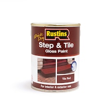 Rustins Quick Dry Step & Tile Paint Gloss Red 2.5L - STRDW2500