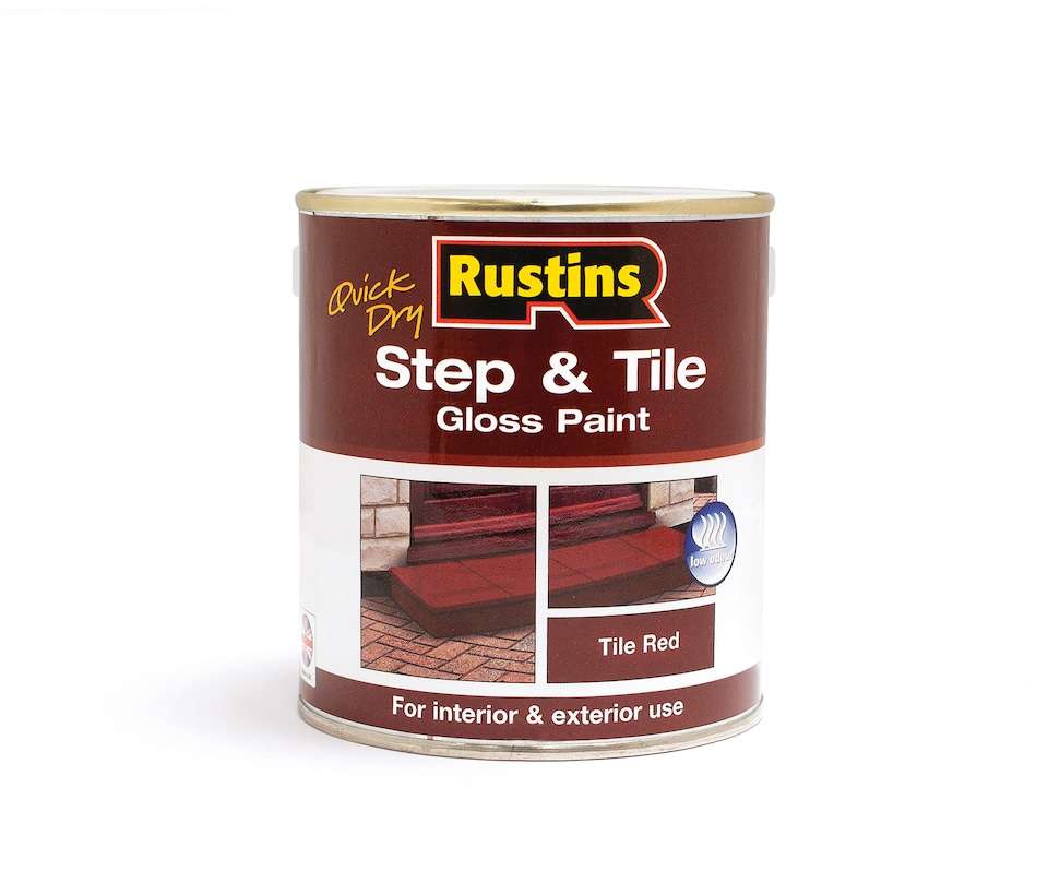 image 1 of Rustins Quick Dry Step & Tile Paint Gloss Red 2.5L - STRDW2500