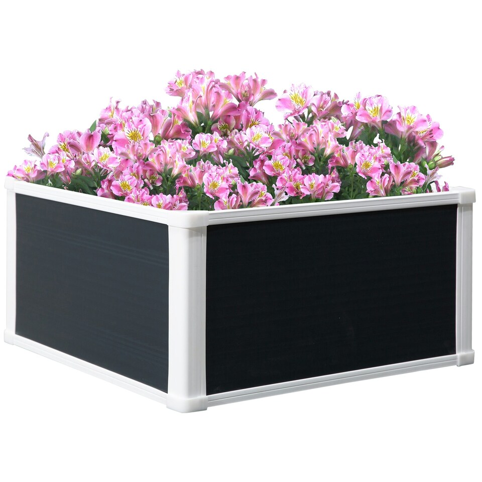 image 1 of Outsunny Garden Raised Bed Planter Grow Containers Flower Pot 60x60cm
