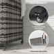 image 5 of Outsunny 627 L Rattan Garden Storage Box with Gas Lift Lid and Wheels Grey | Dark Grey | 153 x 69 x 85 cm