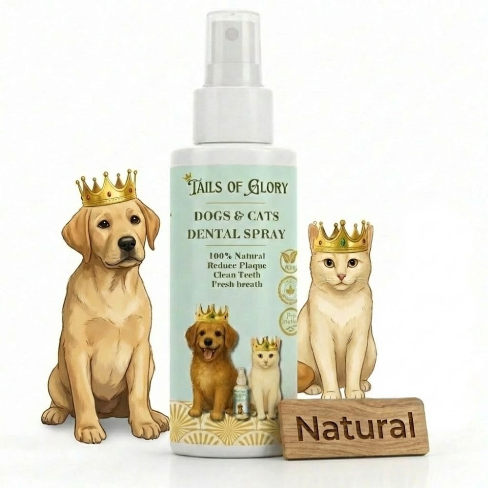 image 1 of Tails of Glory All Natural No-Brush Dental Spray for Dogs & Cats