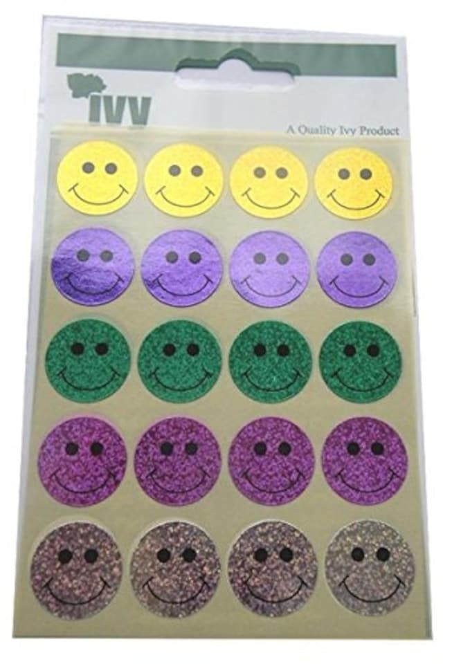 image 1 of Ivy Holographics Smiley Faces 48 Per Pack