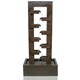 image 1 of Primrose Corbino 8 Tier Cascading Zinc Water Feature with Lights Bronze 109cm