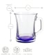 image 3 of LAV Zen+ Coloured Base Glass Coffee Mugs - 225ml - Multicolour - Pack of 6 Multi